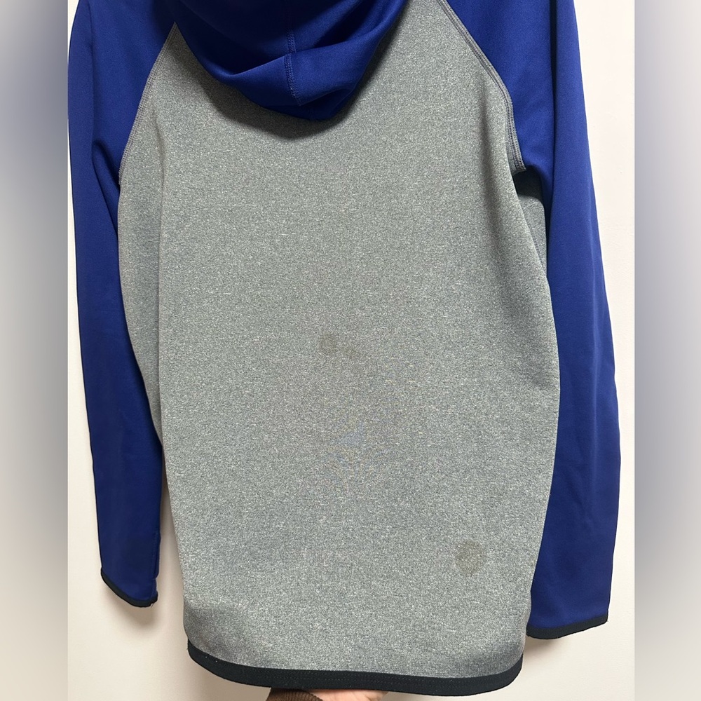 Nike Women's Therma-fit Blue and Gray Hoodie - Picture 5 of 7
